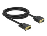 Delock Kabel DVI 12+5 Stecker zu VGA Stecker 2 m