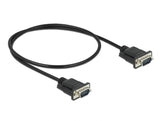 Delock RS-232 Kabel Seriell D-Sub9 Stecker zu Stecker mit schmalem Steckergehäuse 0,5 m