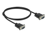 RS-232 Kabel Seriell D-Sub9 1 m St/St mit schmalem Steckergehäuse Delock