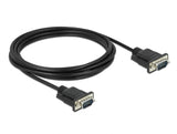 Delock RS-232 Kabel Seriell D-Sub 9 Stecker zu Stecker mit schmalem Steckergehäuse 3 m