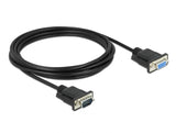 Delock RS-232 Kabel Seriell D-Sub9 Stecker zu Buchse mit schmalem Steckergehäuse 3 m