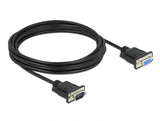 Delock RS-232 Kabel Seriell D-Sub9 Stecker zu Buchse mit schmalem Steckergehäuse 4 m