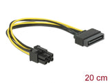 Delock Kabel Power SATA 15 Pin > 6 Pin PCI Express