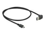 Delock Kabel EASY-USB 2.0 Typ-A Stecker gewinkelt oben / unten > USB 2.0 Typ Mini-B Stecker 0,5 m