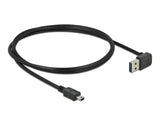 Delock Kabel EASY-USB 2.0 Typ-A Stecker gewinkelt oben / unten > USB 2.0 Typ Mini-B Stecker 1 m