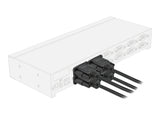 Delock RS-232 Kabel Seriell D-Sub9 Stecker zu Buchse Nullmodem mit schmalem Steckergehäuse 1 m