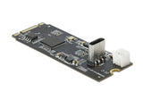 Delock Konverter M.2 Key B+M Stecker zu USB Type-C™ Buchse
