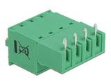 Delock Terminalblock Set für Platine 4 Pin 5,08 mm Rastermaß horizontal