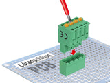 Delock Terminalblock Set für Platine 4 Pin 5,08 mm Rastermaß vertikal