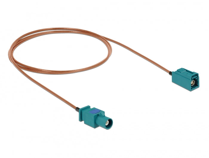 Delock Antennenkabel FAKRA Z Stecker > FAKRA Z Buchse RG-316 0,5 m