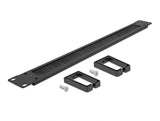 Delock 19″ Kabelmanagement Bürstenleiste mit 2 Bügeln 1 HE schwarz