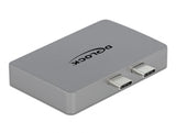 Delock Dual DisplayPort Adapter mit 4K 60 Hz und PD 3.0 für MacBook