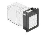 Delock Keystone Halterung für Gehäuse 4 Stück schwarz
