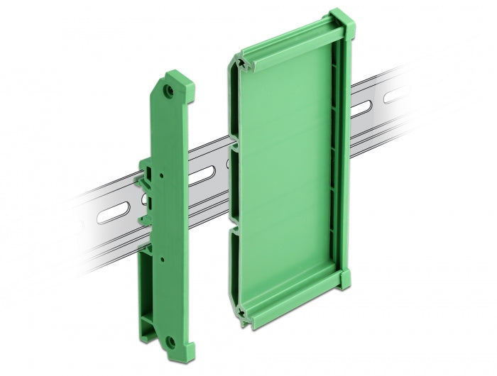 Delock Platinenhalterung (107 mm) für Hutschiene 5 cm lang