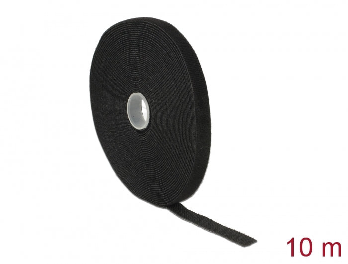 Delock Klettband auf Rolle L 10 m x B 13 mm schwarz