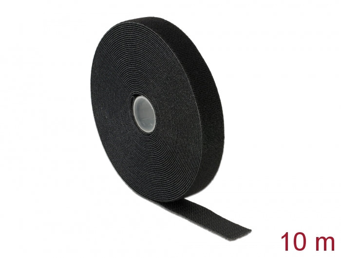 Delock Klettband auf Rolle L 10 m x B 20 mm schwarz