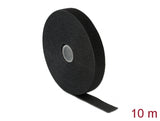 Delock Klettband auf Rolle L 10 m x B 20 mm schwarz