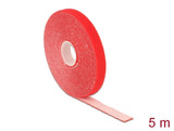 Delock Klettband auf Rolle L 5 m x B 13 mm rot