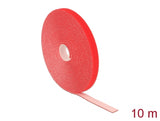 Delock Klettband auf Rolle L 10 m x B 13 mm rot
