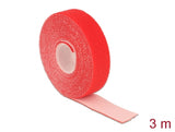 Delock Klettband auf Rolle L 3 m x B 20 mm rot