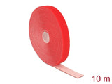 Delock Klettband auf Rolle L 10 m x B 20 mm rot