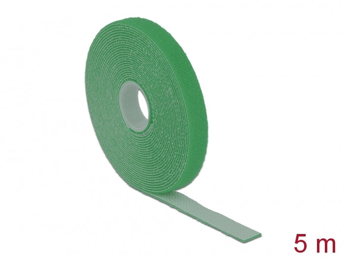 Delock Klettband auf Rolle L 5 m x B 13 mm grün