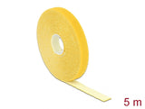 Delock Klettband auf Rolle L 5 m x B 13 mm gelb
