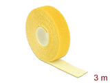 Delock Klettband auf Rolle L 3 m x B 20 mm gelb