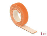 Delock Klettband auf Rolle L 1 m x B 13 mm orange