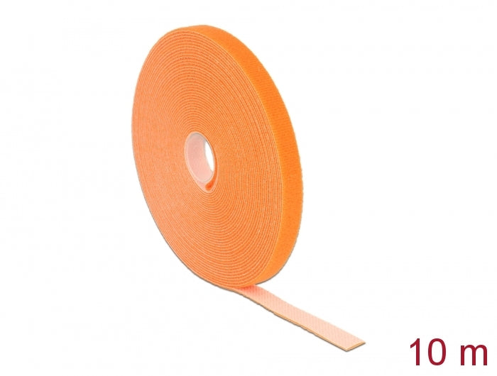 Delock Klettband auf Rolle L 10 m x B 13 mm orange