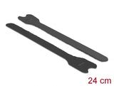 Delock Klett-Kabelbinder L 240 x B 13 mm schwarz 10 Stück