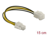 Delock Verlängerungskabel P4 4 Pin Stecker > P4 4 Pin Buchse 15 cm