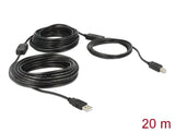 Delock Kabel USB 2.0 Typ-A Stecker > USB 2.0 Typ-B Stecker 20 m