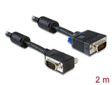 Delock Kabel SVGA 2 m Stecker-Stecker gewinkelt