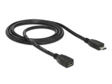 Delock Verlängerungskabel USB 2.0 Typ Micro-B Stecker > USB 2.0 Typ Micro-B Buchse 1 m