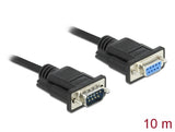 Delock RS-232 Kabel Seriell D-Sub9 Stecker zu Buchse mit schmalem Steckergehäuse 10 m