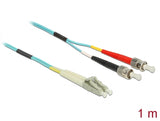 Delock Kabel Lichtwellenleiter LC zu ST Multimode OM3 1 m