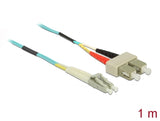 Delock Kabel Lichtwellenleiter LC zu SC Multimode OM3 1 m