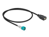 Delock Kabel HSD Z Stecker zu USB 2.0 Typ-A Buchse 0,5 m Premium