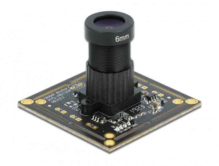 Delock USB 2.0 Kameramodul mit Global Shutter schwarz / weiß 0,92 Megapixel 36° V6 Fixfokus