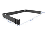 Delock 19″ Wandhalterung 1 HE faltbar schwarz