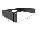 Delock 19″ Wandhalterung 2 HE faltbar schwarz