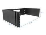 Delock 19″ Wandhalterung 3 HE faltbar schwarz