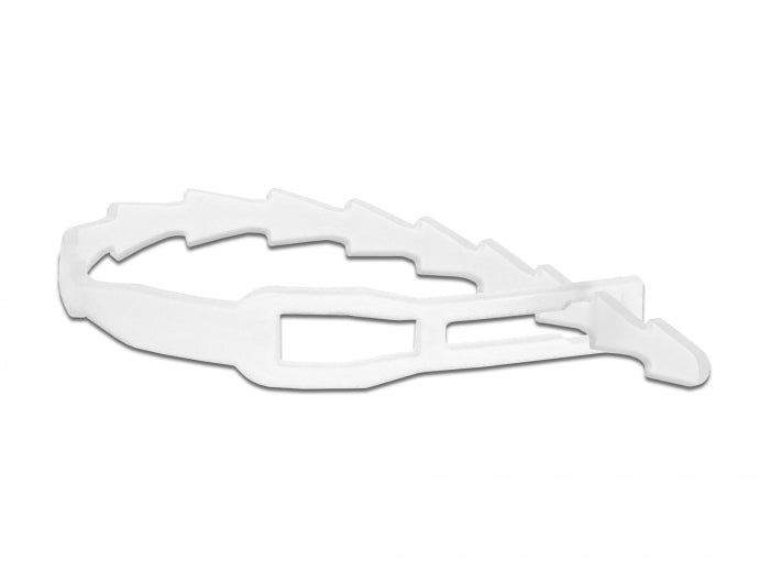 Delock Kabelbinder blitzförmig mit Befestigungsöse L 115 x B 4,5 mm wiederverwendbar 20 Stück
