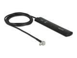 Delock LTE Antenne TS-9 Stecker 90° 3 dBi omnidirektional starr schwarz Klebemontage