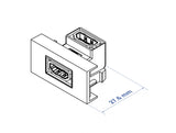 Delock Easy 45 HDMI Modul gewinkelt 90° 22,5 x 45 mm