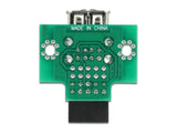 Delock USB Pfostenbuchse > 2 x USB 2.0 Typ-A Buchse - oben