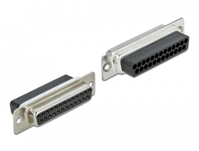 Delock D-Sub 25 Pin Buchse zu RJ45 Buchse Montagesatz grau
