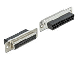 Delock D-Sub 25 Pin Buchse zu RJ45 Buchse Montagesatz grau