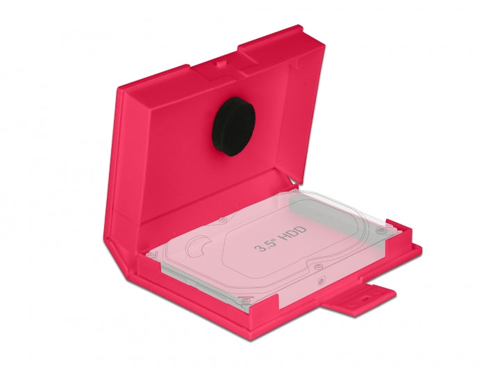 Delock Schutzbox für 3.5″ HDD rot